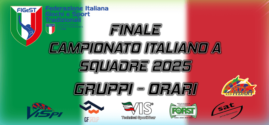 Gruppi Campionato Italiano a squadre 2025
