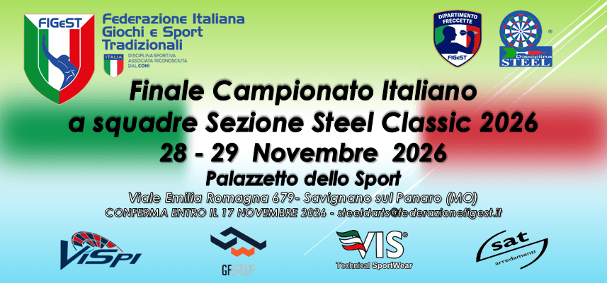 Finale Campionato Italiano a Squadre Sezione Steel Classic 2026
