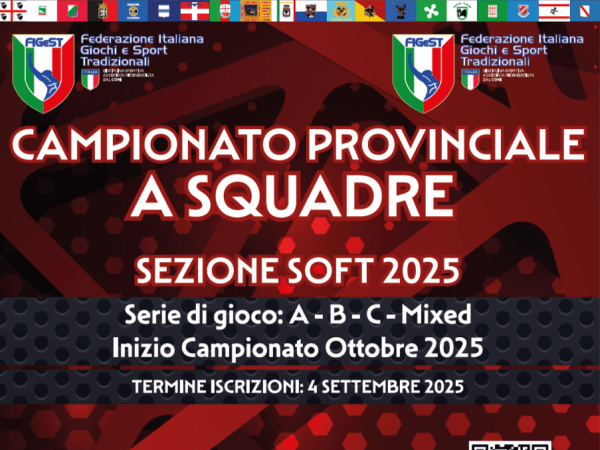 Campionato Provinciale a squadre 2025 Sezione Soft